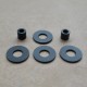 Headlamp fixing rubber set BMW R 24 - R 69S