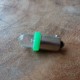 LED bulb green 6V BA9S control light