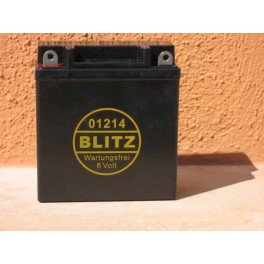 Gelbatterie BLITZ 6V BMW R 26/27 schwarz wartungsfrei