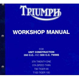 Workshop Manual TRIUMPH 350 cc and 500 cc UNIT twins