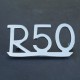 Anagrama " R 50" guardabarros trasero