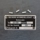 Conjunto placa identificacion NSU Supermax