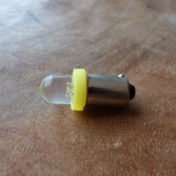 LED bulb yellow 6V BA9S control light