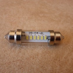 LED bulb white feeston 6V 10 x 42