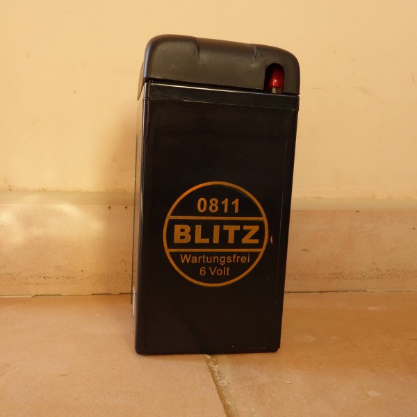 Batterie 6V 12AH GEL schwarz mit Deckel R25 + R50-69S