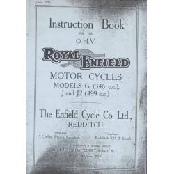 Model G (350 cc) and model J (500 cc) instruction book