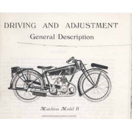 Libro de instrucciones MATCHLESS Model R 1925