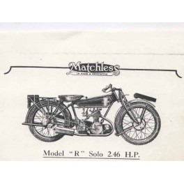 Catalogo de recambio MATCHLESS Model R 1925