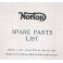 NORTON Spares catalogue singles 1946 - 1949