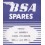 Spares catalogue BSA A models twin 500 cc and 650 cc, 1954 - 57