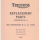Catalogo de recambio TRIUMPH modelos twin Unit del 1968