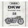Spares catalogue DKW No. 58 NZ 250 and NZ 350