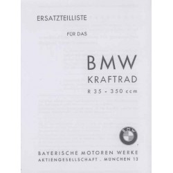 Spares catalogue BMW R 35 prewar