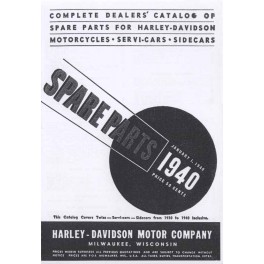 Spares catalogue HARLEY DAVIDSON all models 1930 - 1940