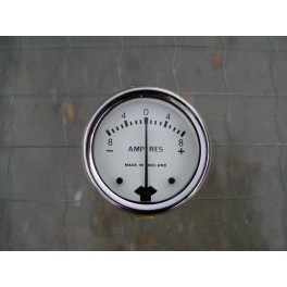 Amperemeter 6V 1 3/4 zoll weiss