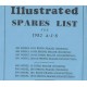 Spares catalogue AJS 16 and 18 models 1952
